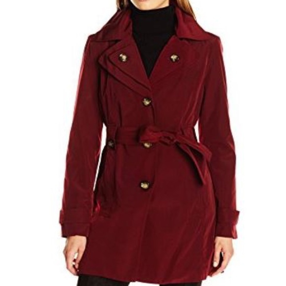 London Fog Hooded Belted Women’s Trench Coat